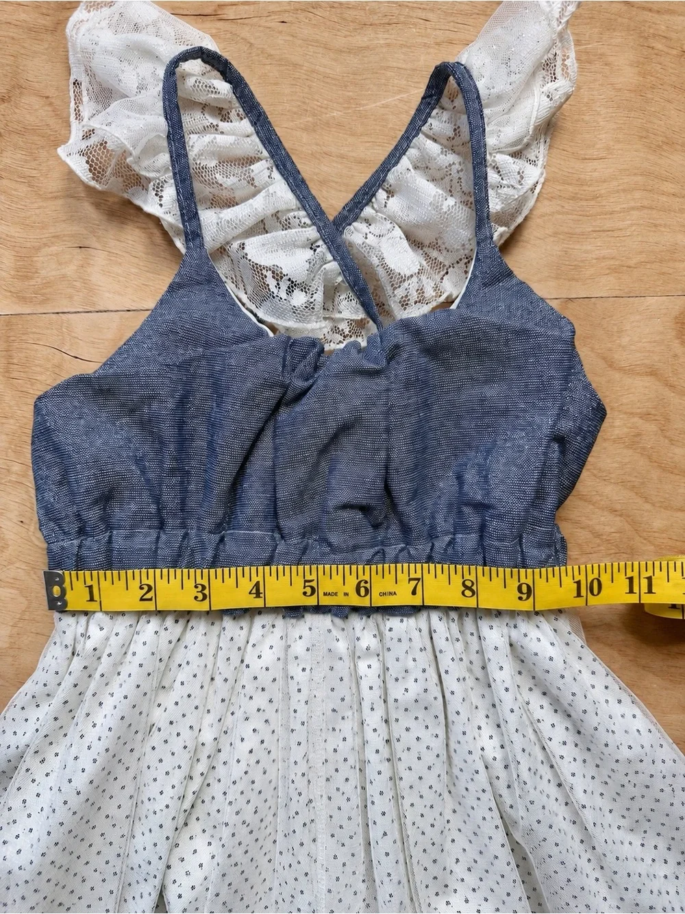 Magpie & Mabel Willa Romper Secret Garden Girls 6 Lace Tulle Metallic